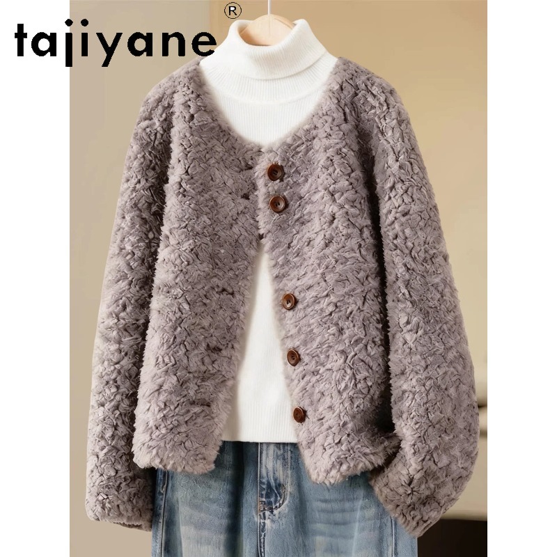 TAJIYANE 100% Wool Shearing Re - Wool Coat Peacoat ulasan dan harga