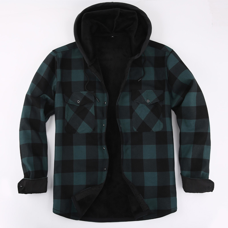 2023 New Autumn And Winter Men - Flannel Shirt Lined ulasan dan harga