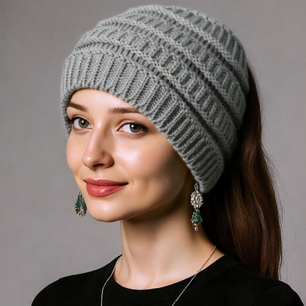Women Knitted Headband Winter  - Fleece Ear Warmer Band ulasan dan harga